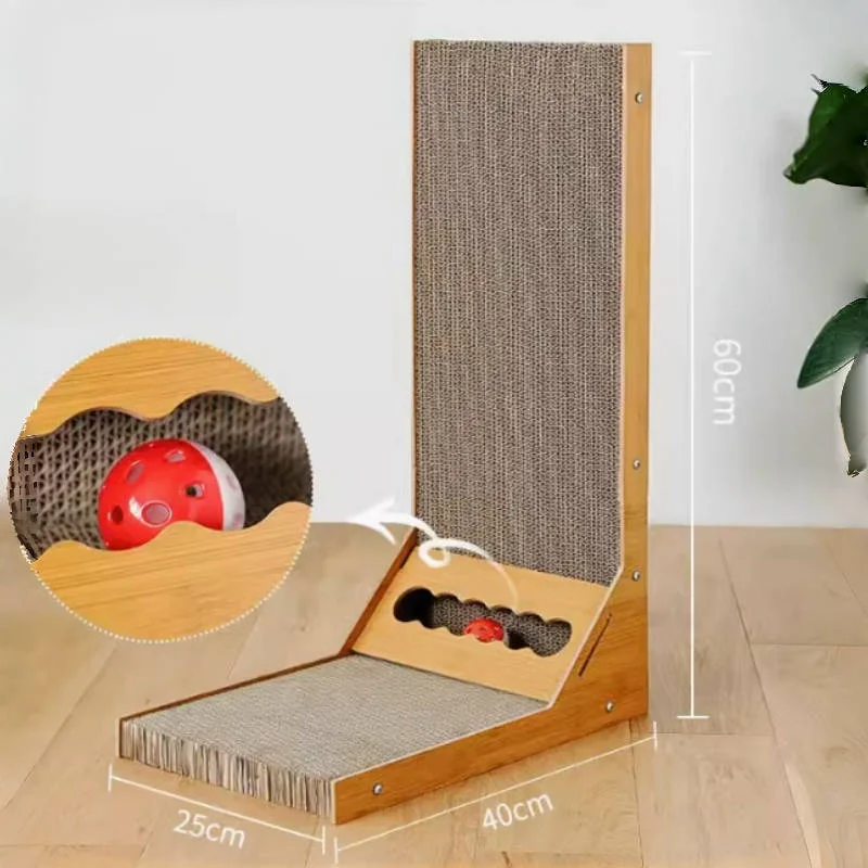 Drapak dla kota Drapak dla kota Drewniany, odporny na zużycie i zarysowania drapak do mebli szlifierskich Zabawki z pazurami 5