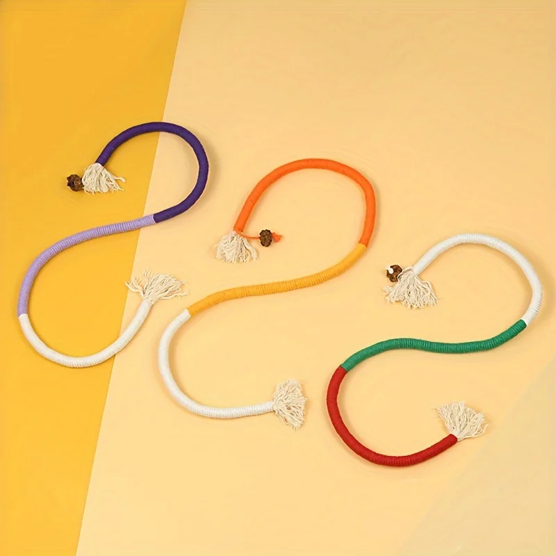 1 szt. Zabawka do gryzienia kota szlifowanie zębów trwała dokuczająca zabawka z liną dla kota 6