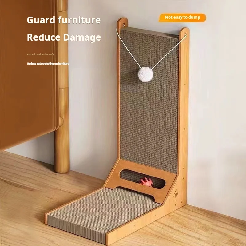 Drapak dla kota Drapak dla kota Drewniany, odporny na zużycie i zarysowania drapak do mebli szlifierskich Zabawki z pazurami 4