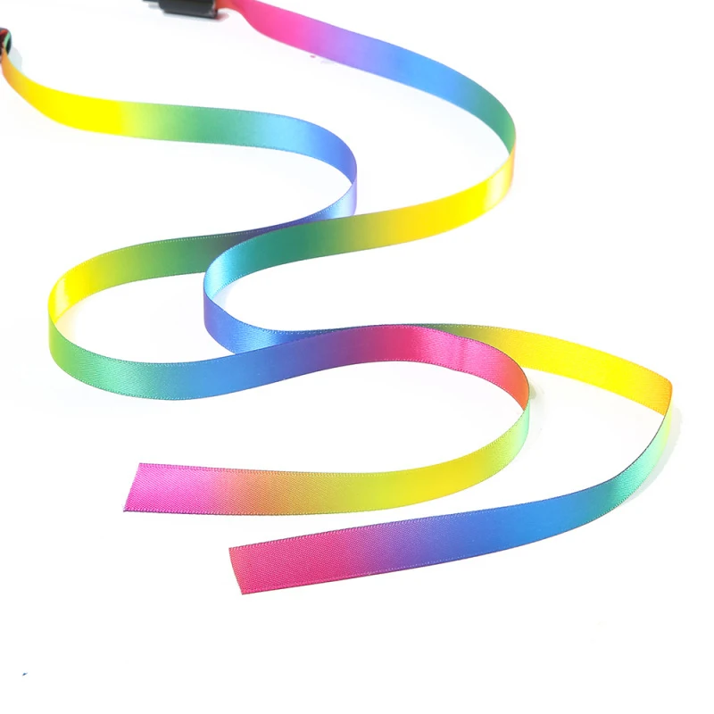 Pet Cat Toys Cute Funny Rainbow Strips Stick Cat Teaser Wand Pet Toys for Cats Interactive Toys Cat Supplies Pet Products 3