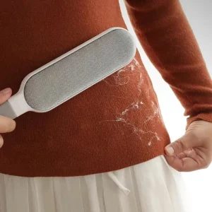 Dwustronna szczotka do usuwania sierści zwierząt, ręczna elektrostatyczna szczotka do usuwania kłaczków, do czyszczenia kotów, odzieży, sof, mebli i dywanów 1