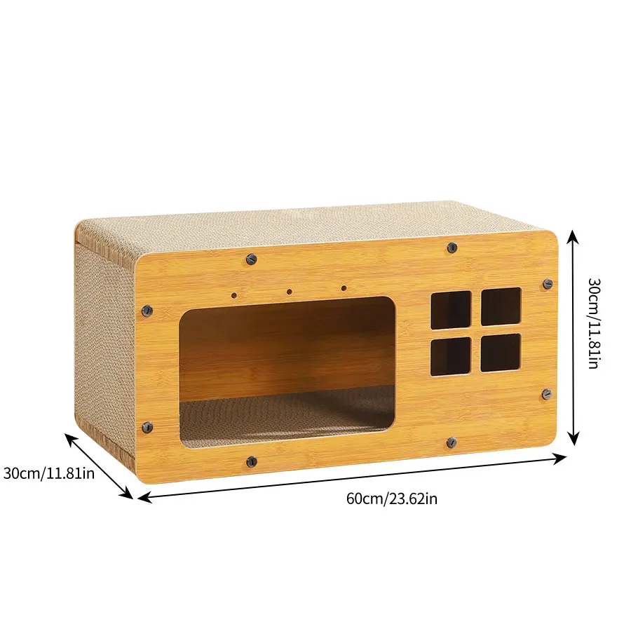 Drapak dla kota Dom dla kota w drapakie Drapak dla kota Drapak dla kota Gniazdo Odłączane drewniane gniazdo dla kota Drapak z tektury falistej 5